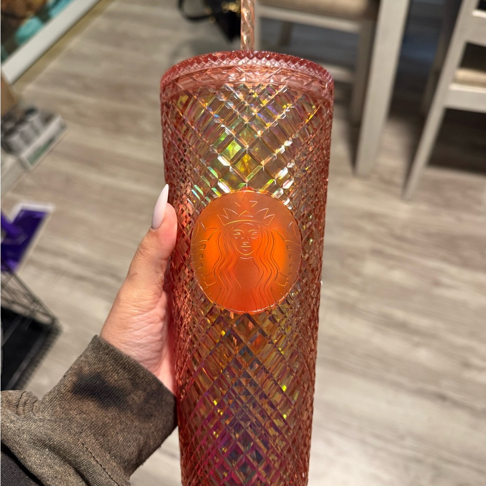 Starbucks Rose Gold Iridescent Tumbler